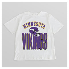 Minnesota Vikings Gameday Couture Women's Oversized Classic Fierce Focus T-Shirt - White - NFL