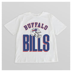 Buffalo Bills Gameday Couture Women's Oversized Classic Fierce Focus T-Shirt - White - NFL