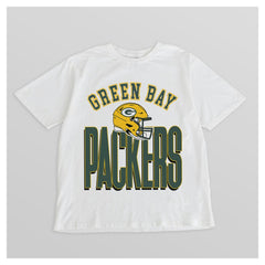 Green Bay Packers Gameday Couture Women's Oversized Classic Fierce Focus T-Shirt - White - NFL