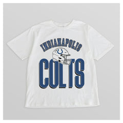 Indianapolis Colts Gameday Couture Women's Oversized Classic Fierce Focus T-Shirt - White - NFL