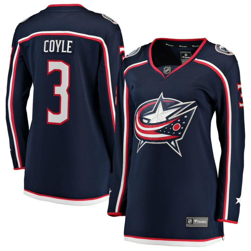 Charlie Coyle Columbus Blue Jackets Fanatics Women's Home Breakaway Jersey - Navy | Fanatics on sale