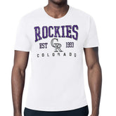 Colorado Rockies Starter Distressed Logo T-Shirt Sale