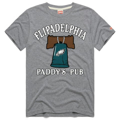 Philadelphia Eagles x It's Always Sunny in Philadelphia Homage Unisex Flipadelphia Paddy's Pub Tri-Blend T-Shirt - Gray - NFL