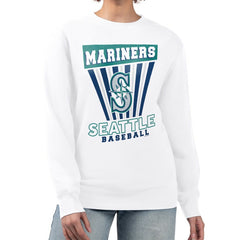 Seattle Mariners Starter Women's Poster Print Team Fleece Pullover Sweatshirt Near Me