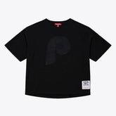 Philadelphia Phillies Mitchell & Ness Women's Cooperstown Collection Phantom Cropped T-Shirt Near Me