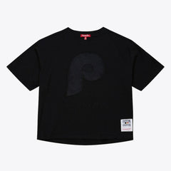 Philadelphia Phillies Mitchell & Ness Women's Cooperstown Collection Phantom Cropped T-Shirt Near Me