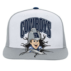 Dallas Cowboys Youth Team Mascot Snapback Hat - Gray - Mitchell & Ness