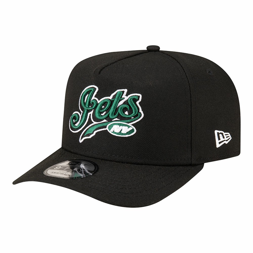 New York Jets New Era Born x Raised A-Frame 9FIFTY Snapback Hat - Black - NFL