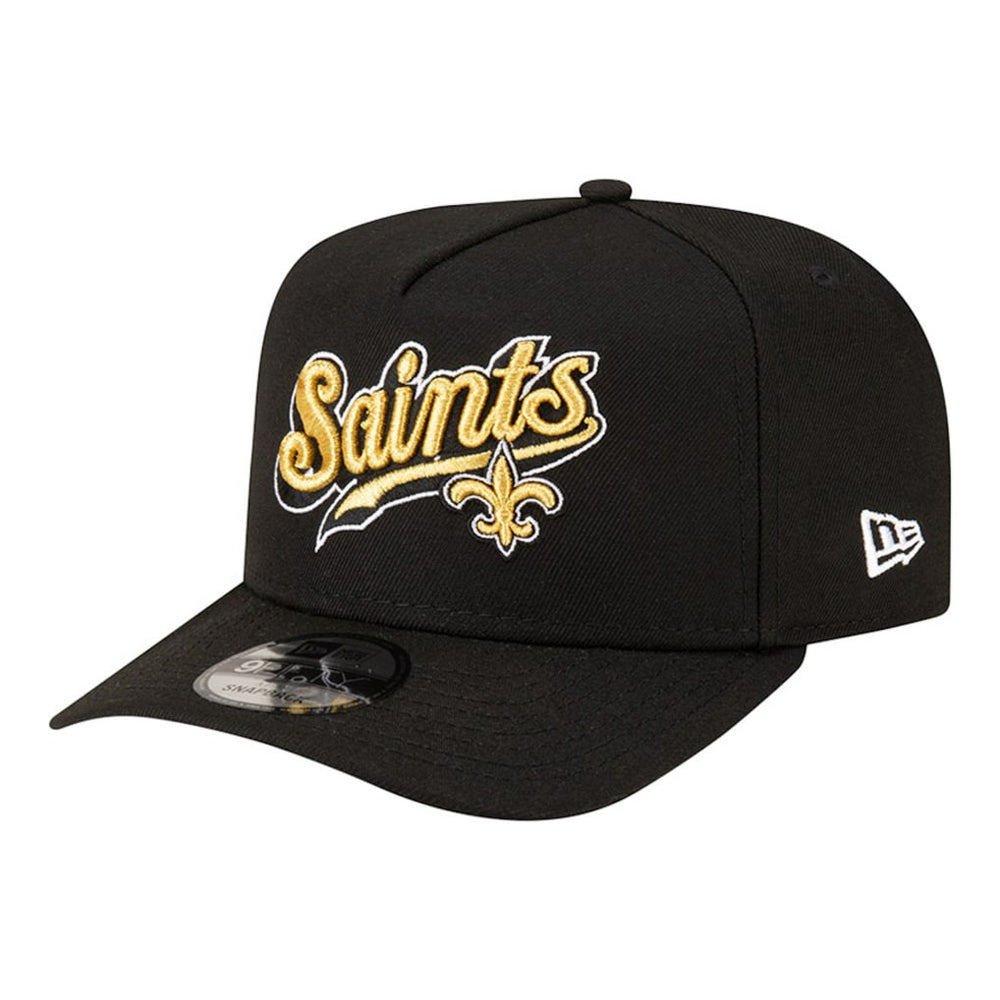 New Orleans Saints New Era Born x Raised A-Frame 9FIFTY Snapback Hat - Black - NFL