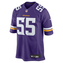 Eric Wilson Minnesota Vikings Team Game Jersey - Purple - Nike
