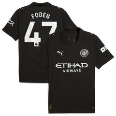 Puma - Phil Foden Manchester City 2025/26 Away Replica Player Jersey - Black