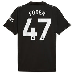 Puma - Phil Foden Manchester City 2025/26 Away Replica Player Jersey - Black