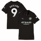Puma - Erling Haaland Manchester City Women's 2025/26 Away Replica Player Jersey - Black