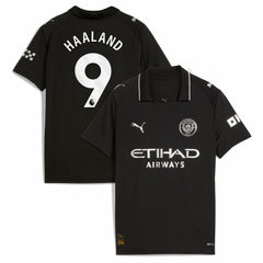 Puma - Erling Haaland Manchester City Youth 2025/26 Away Replica Player Jersey - Black