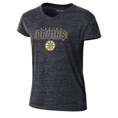 Boston Bruins Champion Women's Tri-Blend V-Neck T-Shirt - Black | NHL online