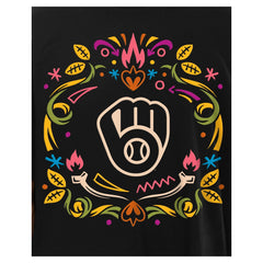 Milwaukee Brewers New Era Día de los Muertos T-Shirt Discount