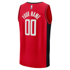 Fanatics Houston Rockets Fast Break Custom Jersey Icon Edition Red