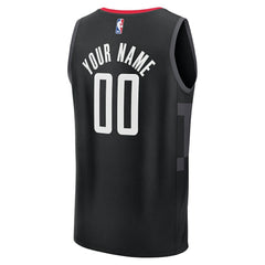 Fanatics Houston Rockets Youth Fast Break Custom Jersey Statement Edition Black