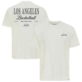Los Angeles Lakers Sportiqe Unisex Athletic Club Collection Duke Relaxed Fit Premium T-Shirt Cream