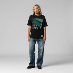 Jacksonville Jaguars Women's Team Dynamic Boyfriend T-Shirt - Black - Mitchell & Ness