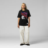 New England Patriots Women's Team Dynamic Boyfriend T-Shirt - Black - Mitchell & Ness