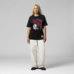 New England Patriots Women's Team Dynamic Boyfriend T-Shirt - Black - Mitchell & Ness