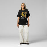 Pittsburgh Steelers Women's Team Dynamic Boyfriend T-Shirt - Black - Mitchell & Ness