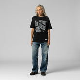 Las Vegas Raiders Women's Team Dynamic Boyfriend T-Shirt - Black - Mitchell & Ness