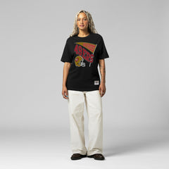 San Francisco 49ers Women's Team Dynamic Boyfriend T-Shirt - Black - Mitchell & Ness