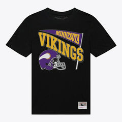 Minnesota Vikings Women's Team Dynamic Boyfriend T-Shirt - Black - Mitchell & Ness