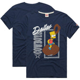 Dallas Cowboys Homage x The Simpsons Unisex Tri-Blend T-Shirt - Navy - NFL