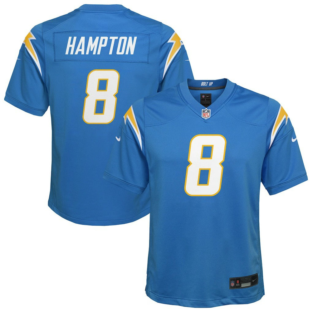 Omarion Hampton Los Angeles Chargers Youth Team Game Jersey - Powder Blue - Nike