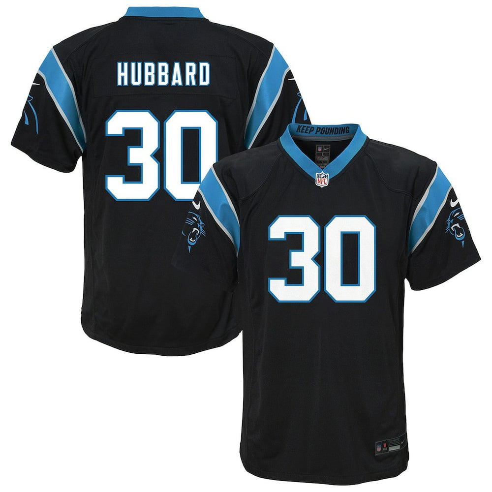 Chuba Hubbard Carolina Panthers Youth Team Game Jersey - Black - Nike