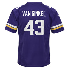 Andrew Van Ginkel Minnesota Vikings Youth Youth - Purple - Nike