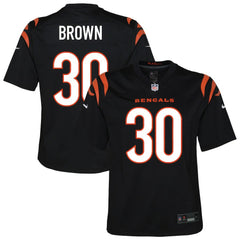Chase Brown Cincinnati Bengals Youth Youth - Black - Nike