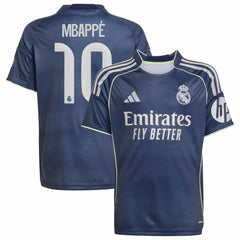 Adidas - Kylian Mbappé Real Madrid Youth 2025/26 Away Replica Player Jersey - Blue