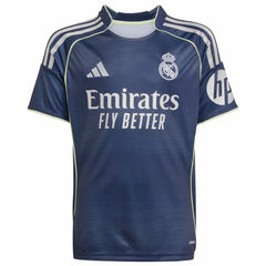 Adidas - Kylian Mbappé Real Madrid Youth 2025/26 Away Replica Player Jersey - Blue