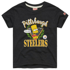 Pittsburgh Steelers Homage x The Simpsons Youth Tri-Blend T-Shirt - Black - NFL