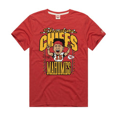 Patrick Mahomes Kansas City Chiefs Homage Unisex Caricature Player Graphic Tri-Blend T-Shirt - Red - NFL