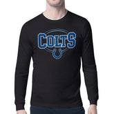 Indianapolis Colts Starter Team Track Graphic Long Sleeve T-Shirt - Black - NFL
