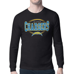 Los Angeles Chargers Starter Team Track Graphic Long Sleeve T-Shirt - Black - NFL