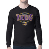 Minnesota Vikings Starter Team Track Graphic Long Sleeve T-Shirt - Black - NFL