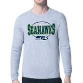 Seattle Seahawks Starter Team Track Graphic Long Sleeve T-Shirt - Heather Gray - NFL