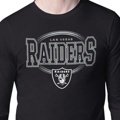 Las Vegas Raiders Starter Team Track Graphic Long Sleeve T-Shirt - Black - NFL