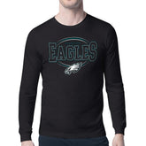 Philadelphia Eagles Starter Team Track Graphic Long Sleeve T-Shirt - Black - NFL