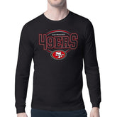 San Francisco 49ers Starter Team Track Graphic Long Sleeve T-Shirt - Black - NFL