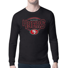 San Francisco 49ers Starter Team Track Graphic Long Sleeve T-Shirt - Black - NFL