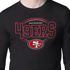 San Francisco 49ers Starter Team Track Graphic Long Sleeve T-Shirt - Black - NFL