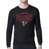 Atlanta Falcons Starter Team Track Graphic Long Sleeve T-Shirt - Black - NFL