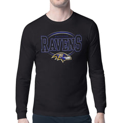 Baltimore Ravens Starter Team Track Graphic Long Sleeve T-Shirt - Black - NFL
